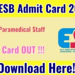 MPESB Group 5 Paramedical Staff Admit Card 2025 OUT Download Hall Ticket at esb.mp.gov.in